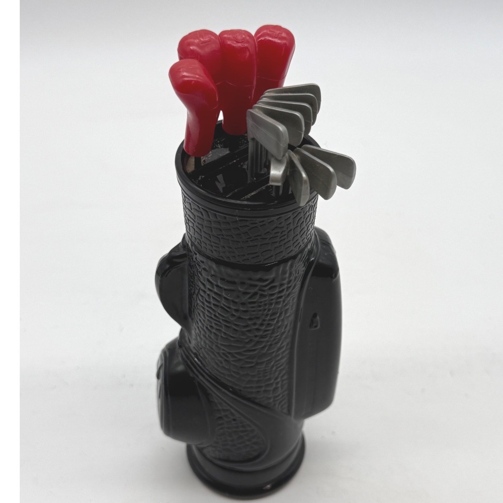 AVON Bravo‎ After Shave Bottle Golf Bag Design Black Collectible EMPTY